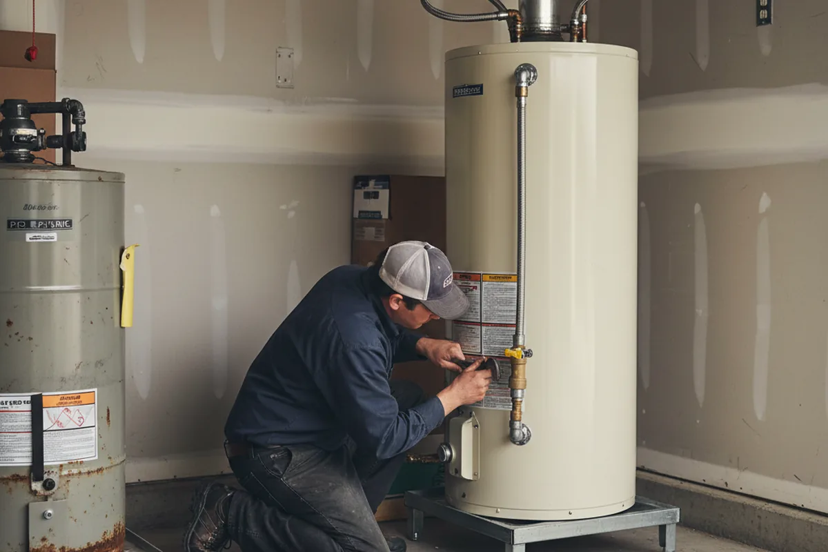 Water heater and shutoff valve replacement in Vermontville